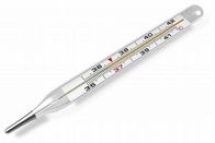 De Gediplomeerde Medische Mercury Thermometer van ISO met Glas en Mercury-Materiaal